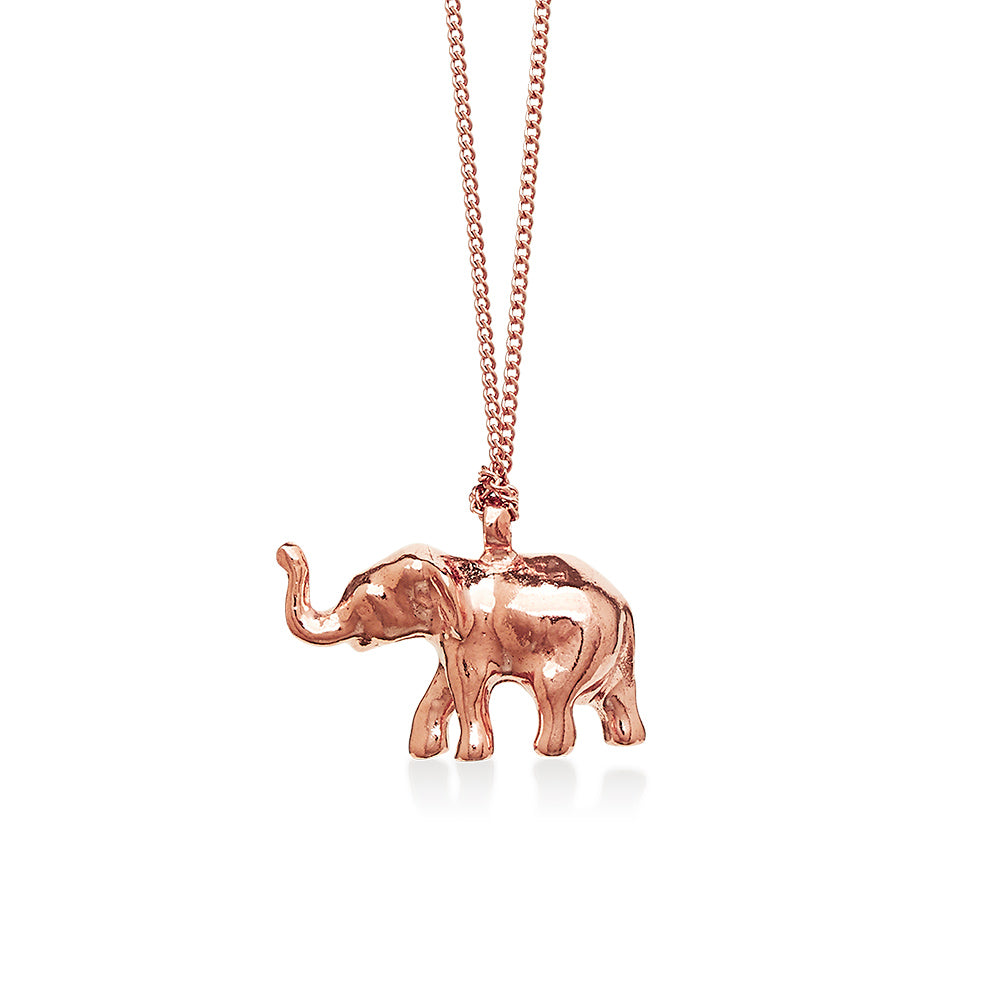 Gold elephant sales necklace tiffany