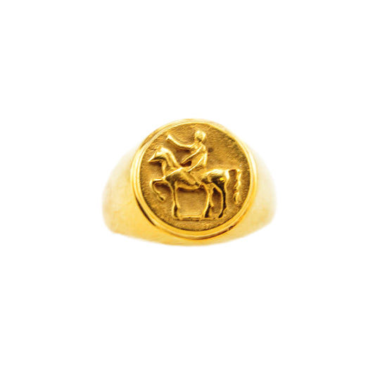 Taras Horse Ring Rose Gold