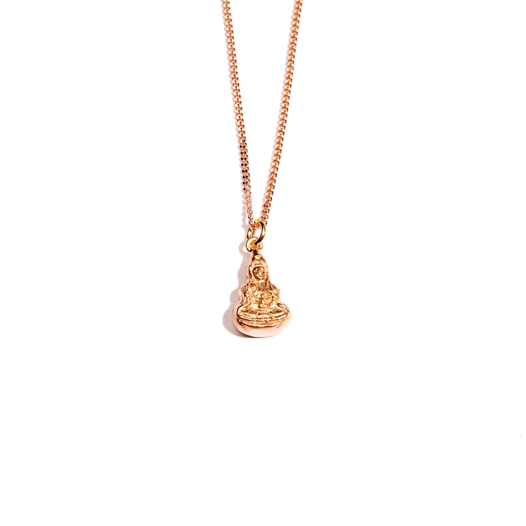 Buddha Fine Necklace Rose Gold