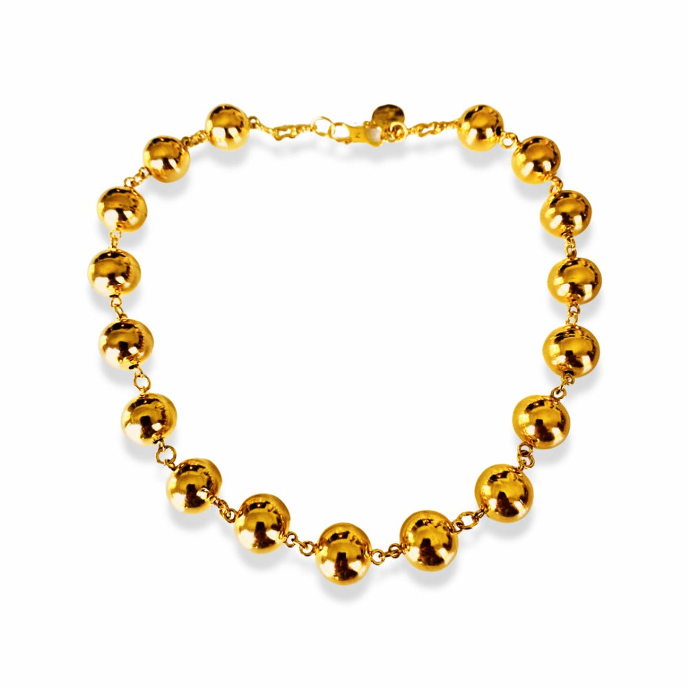 Ball Choker Necklace Gold