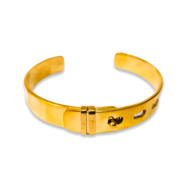 Belt Cuff Bracelet Gold