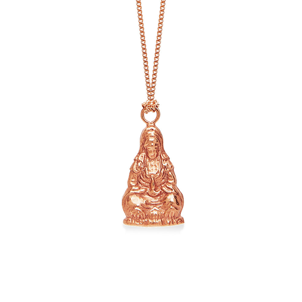 Quan Yin Goddess of Compassion Large Rose Gold