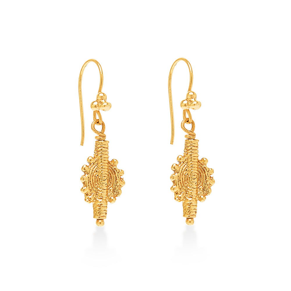 Indian Swirl Earring Gold
