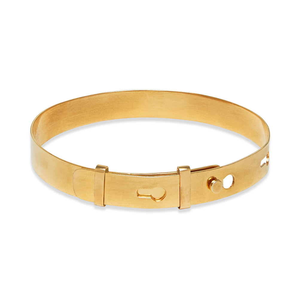 Belt Cuff Bracelet Gold