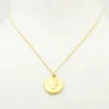 Ancient Goddess of Good Luck Coin Necklace Gold - Image 3