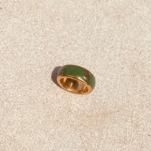 Apple-Green-Enamel-Ring-Large-Gold-1