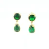 Bottle Green Zirconia Drop Earring