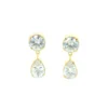 White Zirconia Drop Earring