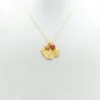 Gingko Leaf With A Journey Gold Necklace