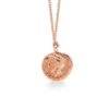 Ancient Goddess of Good Luck Coin Necklace Rose Gold - Image 2
