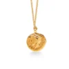 Ancient Goddess of Good Luck Coin Necklace Gold - Image 6