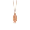 Ancient Guadalupe Maria Necklace Rose Gold