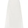 NY Wrap Skirt Long Ivory Linen - Image 4