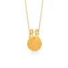 Double Clasp Coin Fine Gold