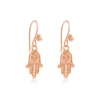 Hamsa Hand Earring Rose Gold