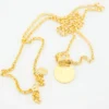 Ancient Coin Double Clasp Necklace Rose Gold - Image 2