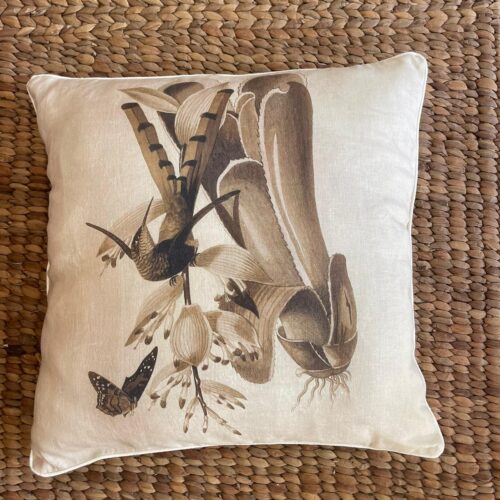 Italian Linen Pillow Agave Print