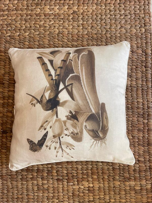 Italian Linen Pillow Agave Print